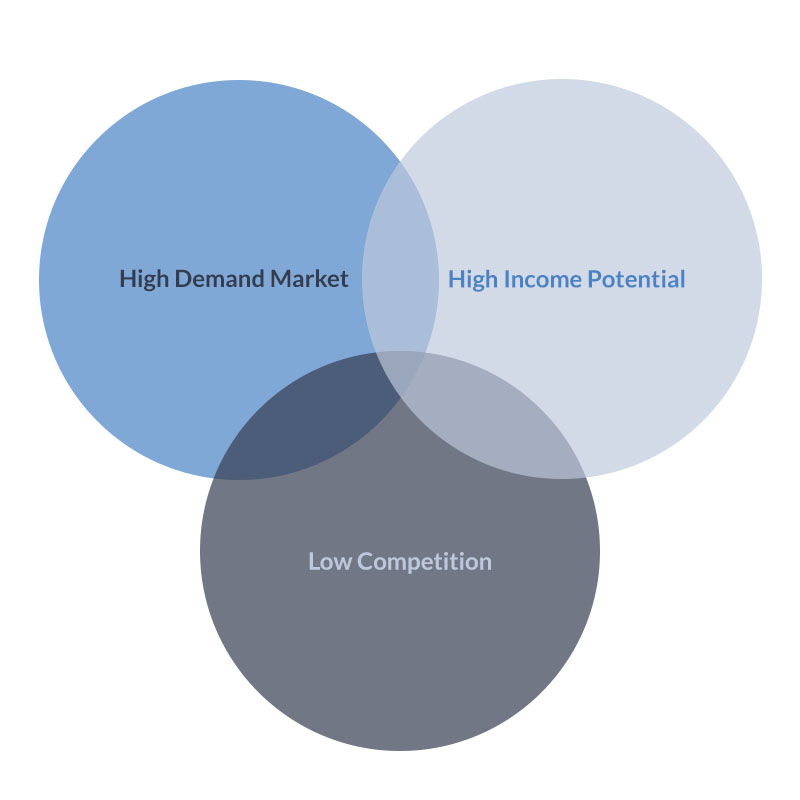 sales niche venn diagram